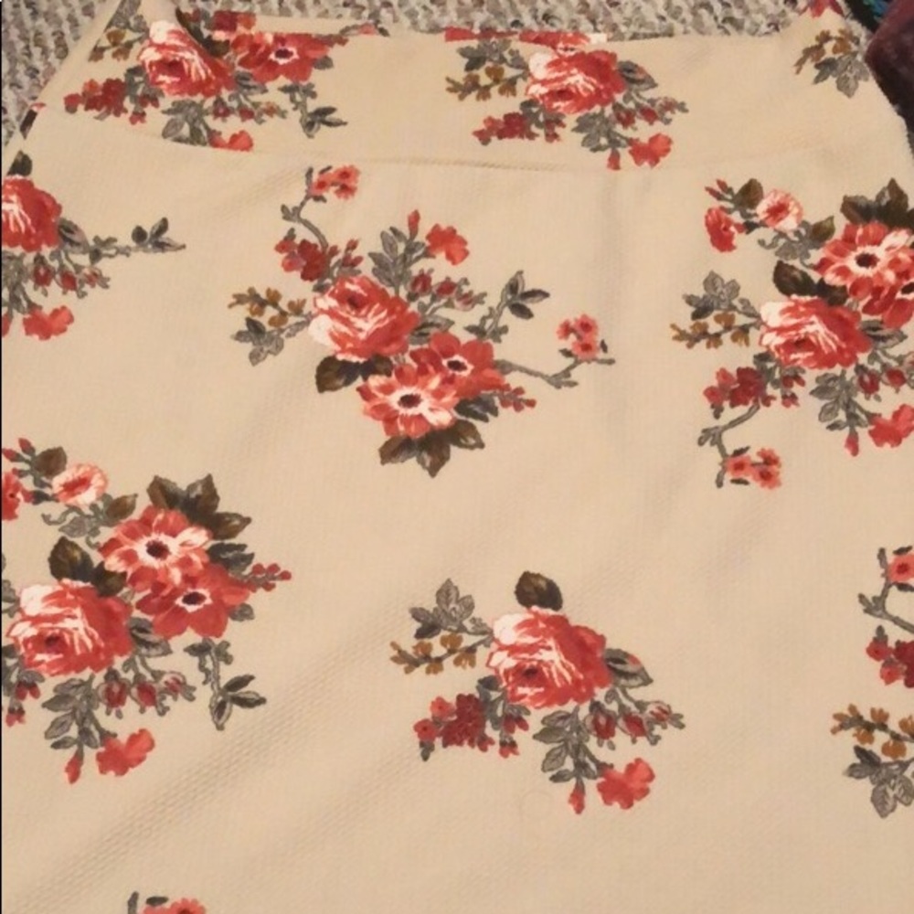 LuLaRoe XL Cassie Vintage Floral NWOT